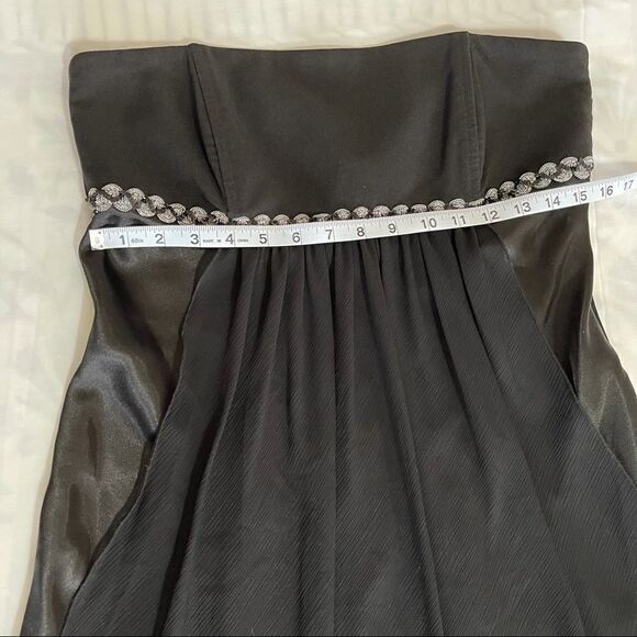 Teeze Me Black Strapless Bubble Hem Dress Size 13 (Juniors) - Picture 16 of 16